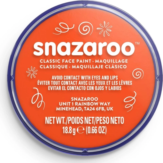 Pintura facial Snazaroo naranja oscuro 18 ml