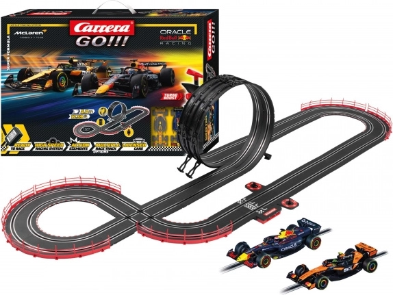 Circuito Carrera GO Super Formula de 5,3 m con coches F1 RED BULL y MCLAREN