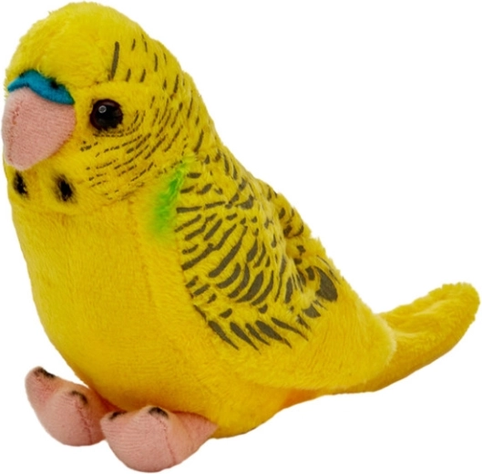 periquito amarillo de peluche 13 cm