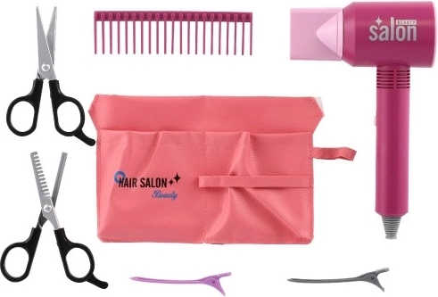 Completo set de accesorios de peluquería