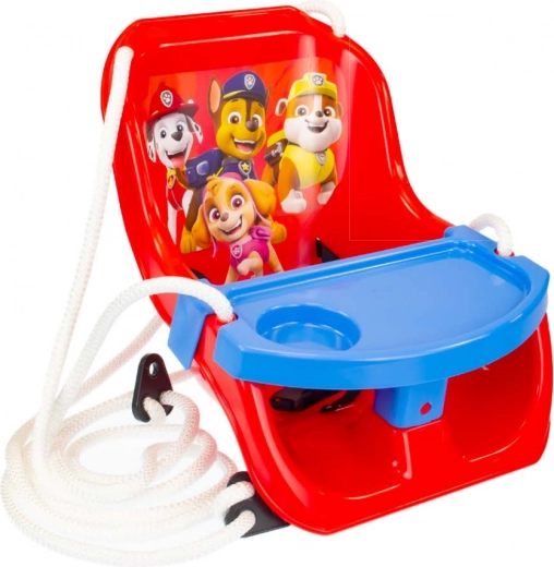 Columpio para los más pequeños con mesita Patrulla Canina