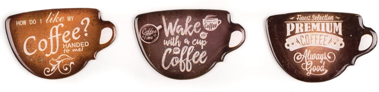 Imanes Coffee mix de decoraciones 3 uds