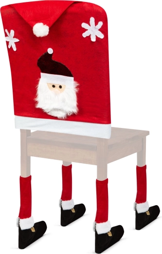 Decoración navideña para silla con motivo de San Nicolás - 1 unidad