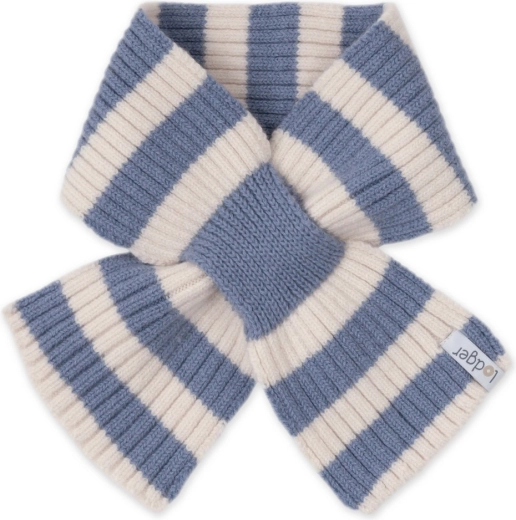 Bufanda infantil de merino Lodger stripe stone