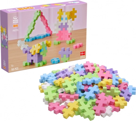 Kit de construcción creativo Plus-Plus BIG Pastel para niños