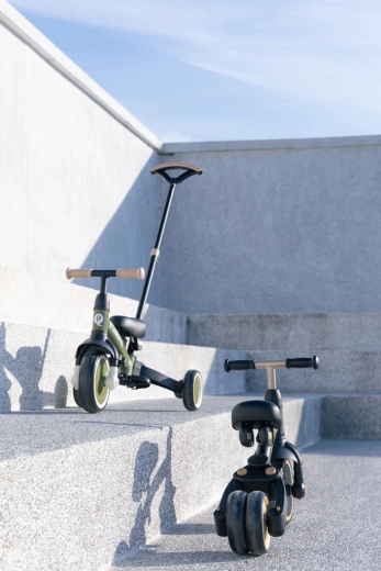 3 en 1: triciclo con guiado, triciclo y bicicleta de equilibrio