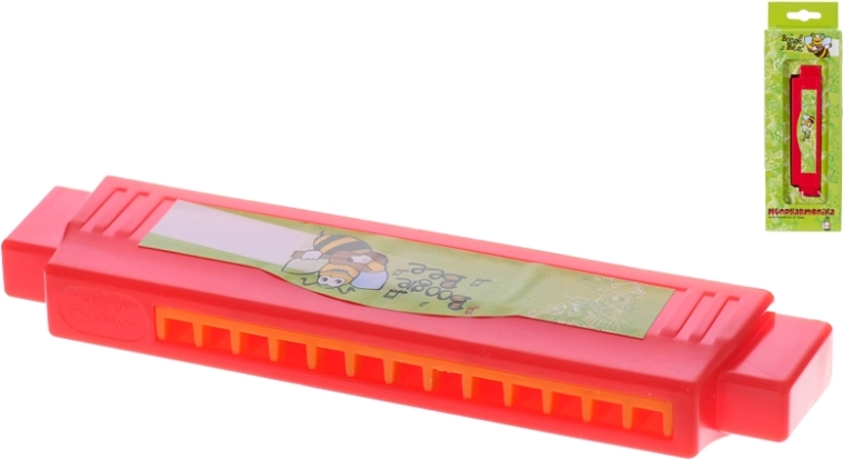 Armónica infantil de soplo de 12 tonos, 13,5 cm