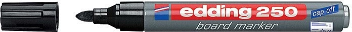 Rotulador para pizarras blancas Edding 250 – Negro