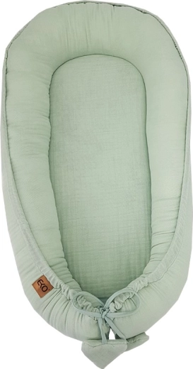 Nido de muselina EKO para bebé Mint 90 × 60 cm