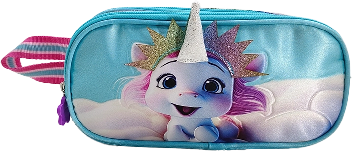 Estuche infantil de unicornio 23 cm