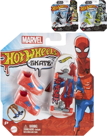 Mattel Hot Wheels Skate set temático de fingerboard con monopatín y botas - 1 pieza
