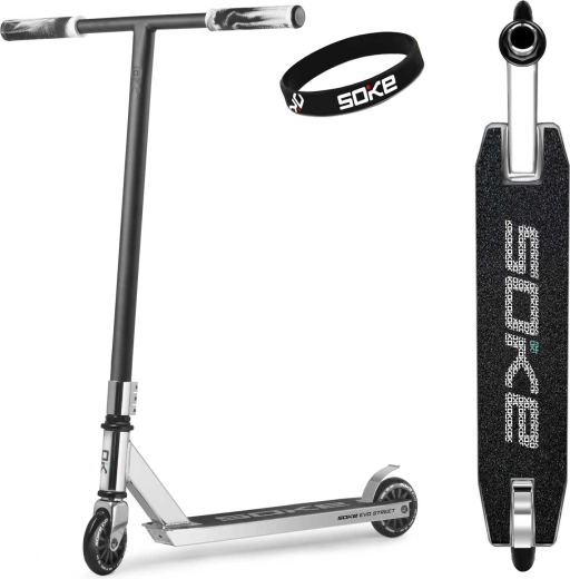 Patinete freestyle Soke EVO street silver