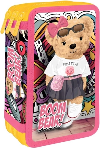 Estuche de tres pisos Boom Bear - oso