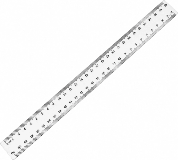 Regla de plástico TAURUS 30 cm - 1 pieza