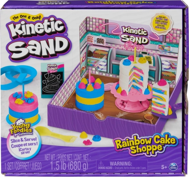 Arena cinética Pastelería arcoíris