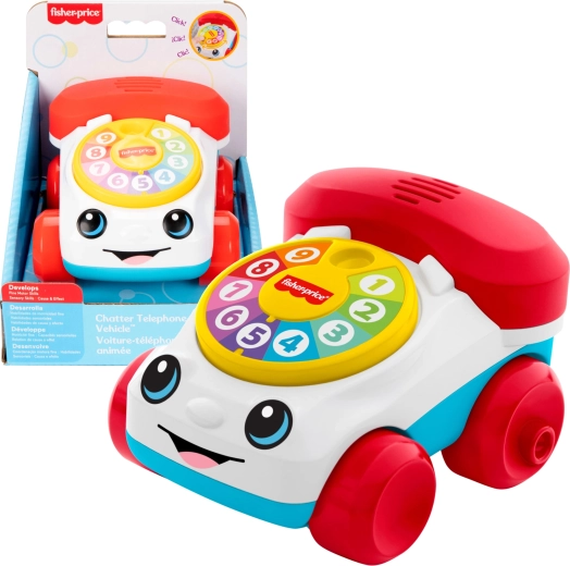 Fisher-Price Teléfono con ruedas para pequeños parlanchines