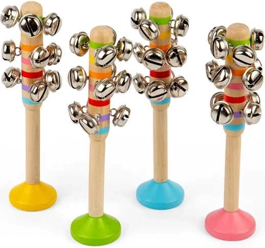 Cascabeles con mango BIGJIGS TOYS
