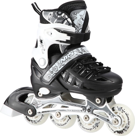 Patines infantiles 4 en 1 NILS EXTREME – negro (2777)