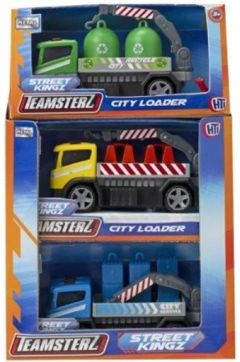 Teamsterz máquina de construcción City Loader – modelo metálico de vehículo de trabajo 10 cm