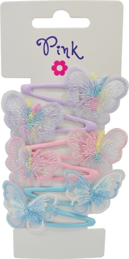 Horquillas para el pelo con mariposa (6 uds)