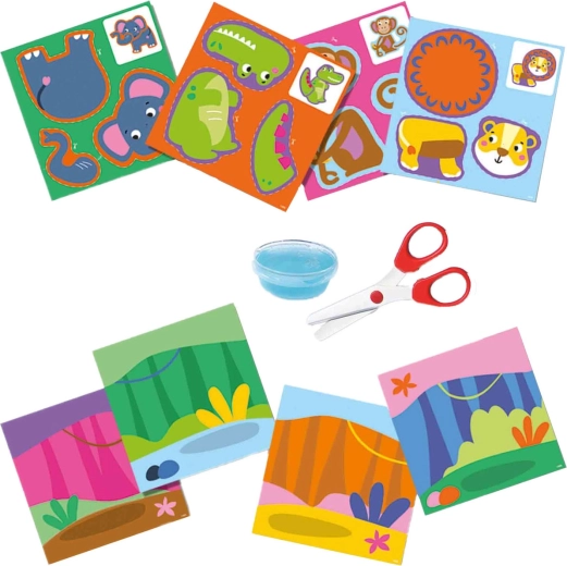 Animalitos para recortar, montar y pegar