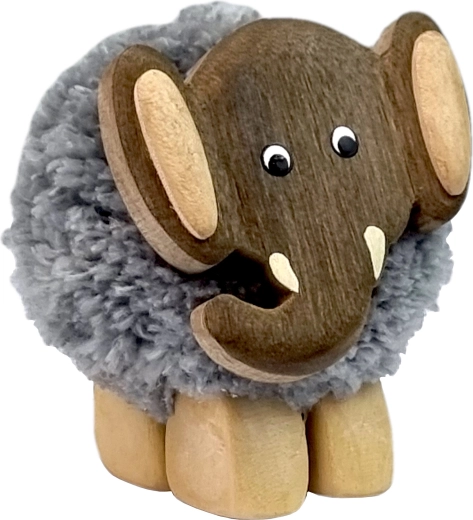 Figura infantil de madera XL Pompon Elefante