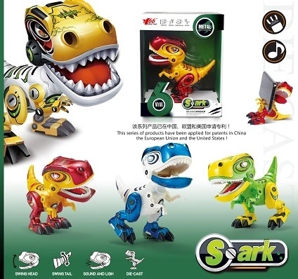 Dinosaurio interactivo T‑Rex SPARKYS con luces y sonidos
