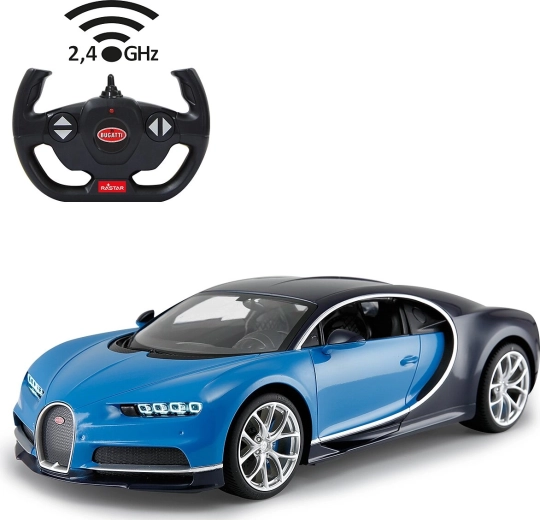 Coche RC Bugatti Chiron 1:14 2,4 GHz azul - 1 unidad