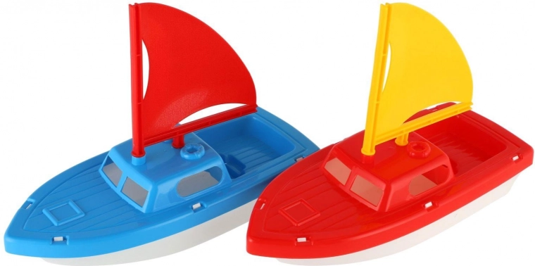 Velero de plástico para el agua para niños 12 × 21 cm, 2 colores