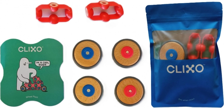 Clixo wheels – 4 ruedas y 2 conectores