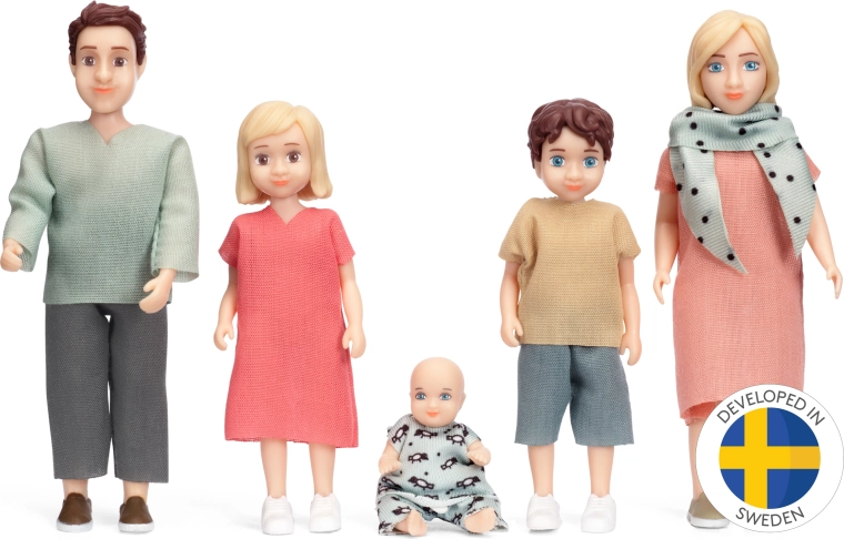 Set de muñecos para casa de muñecas Charlie Lundby