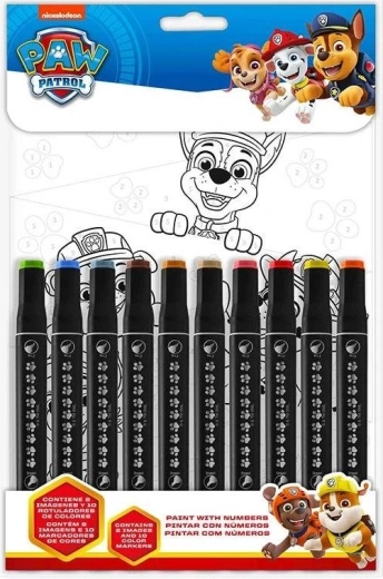 Dibujo por números Patrulla Canina