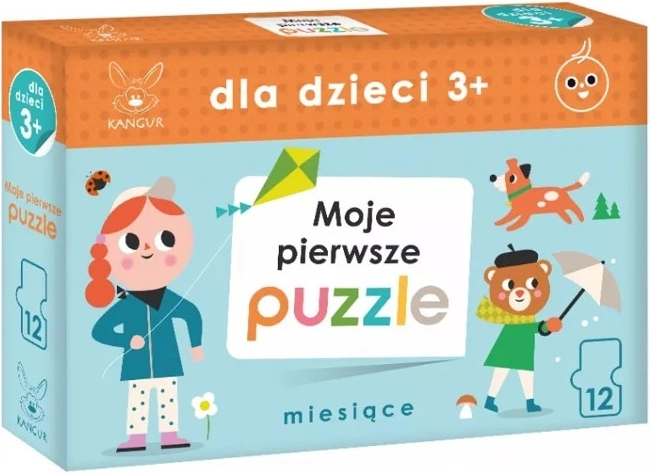 Mis primeros puzzles para niños 3+ – gran rompecabezas de suelo 80 cm, 12 piezas