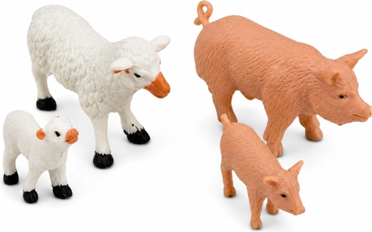 Animalitos y accesorios para un juego realista