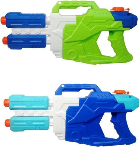 Pistola de agua doble para diversión al aire libre