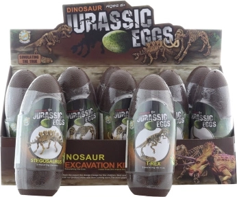 Esqueleto de dinosaurio 3D para montar en huevo gigante (10 uds.)