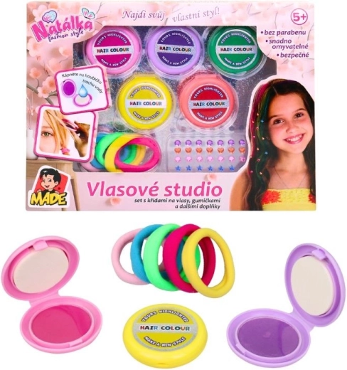 Set de estudio de peinados para niños