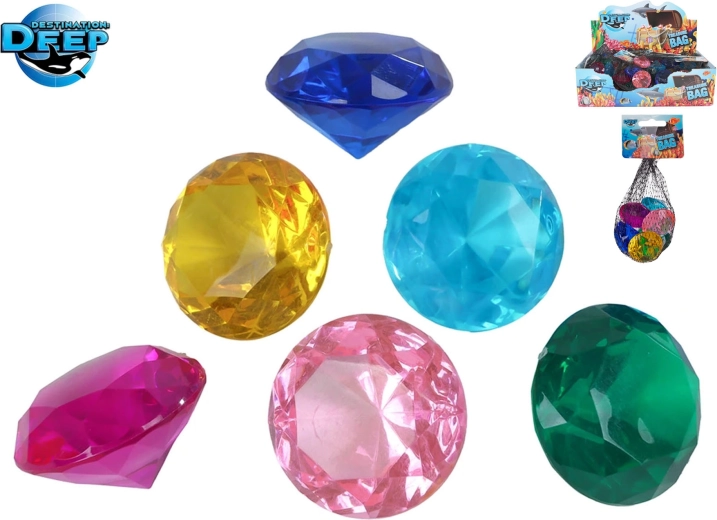 Destination Deep diamantes brillantes de plástico – set de 6 uds.