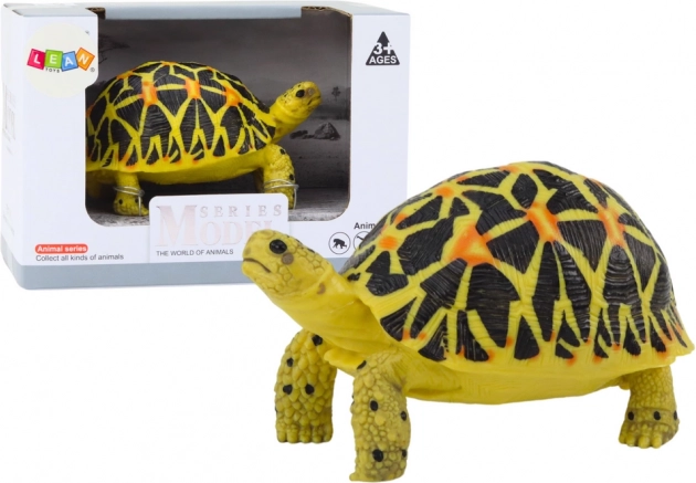 Figura coleccionable realista de tortuga – amarilla y negra