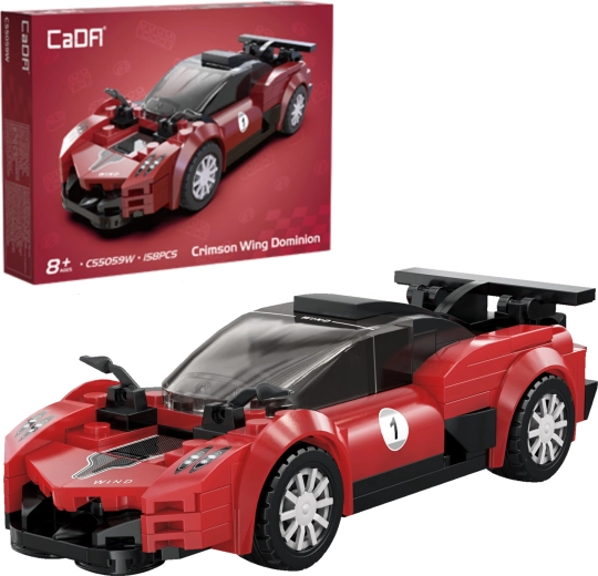 Set de construcción CaDA coche de carreras Crimson Wing Dominion – 158 piezas