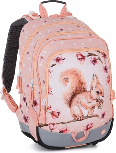 Bagmaster Alfa 26 mochila escolar de tres compartimentos ardilla