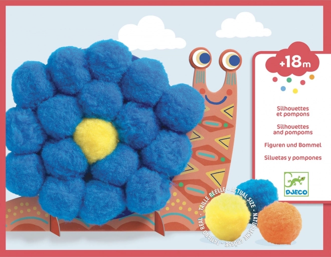 Creación de animalitos con pompones Djeco