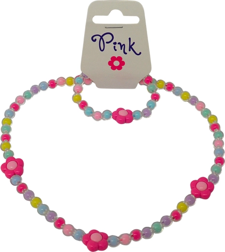 Set de collar y pulsera Flor para niños