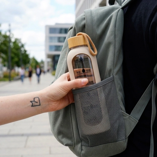 Cómoda para viajar: en la mochila y en el bolsillo lateral