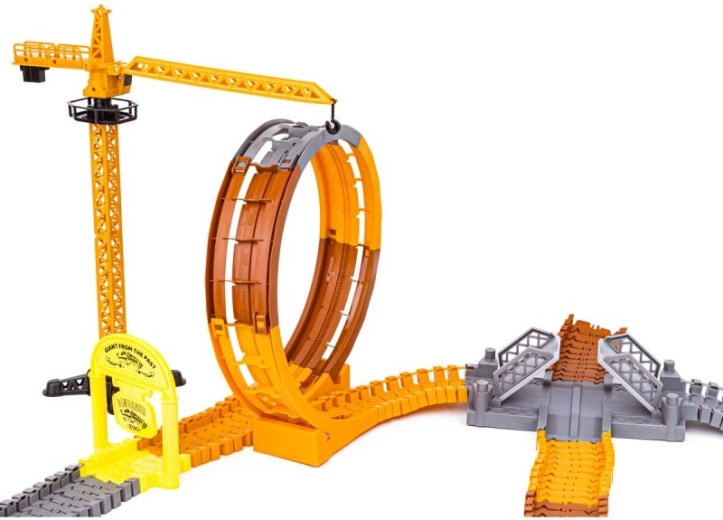 Loop, grúa y obstáculos de obra