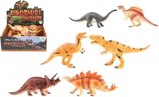 Figura de dinosaurio de plástico 16-18 cm (mix de especies)