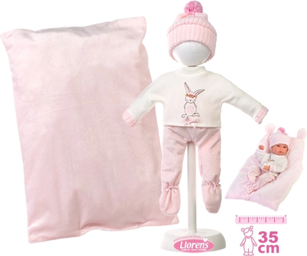 Llorens ropita para muñeca bebé New Born 35–36 cm con accesorios