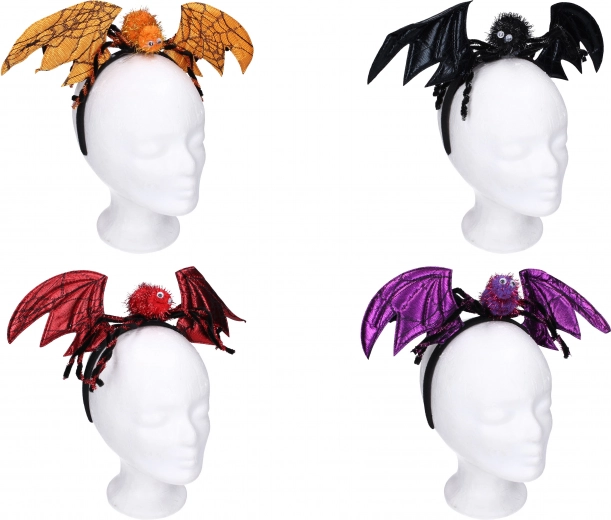 Diadema de carnaval con orejas y adorno de araña