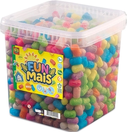 SES Funmais construcción creativa de maíz 800 piezas en cubo