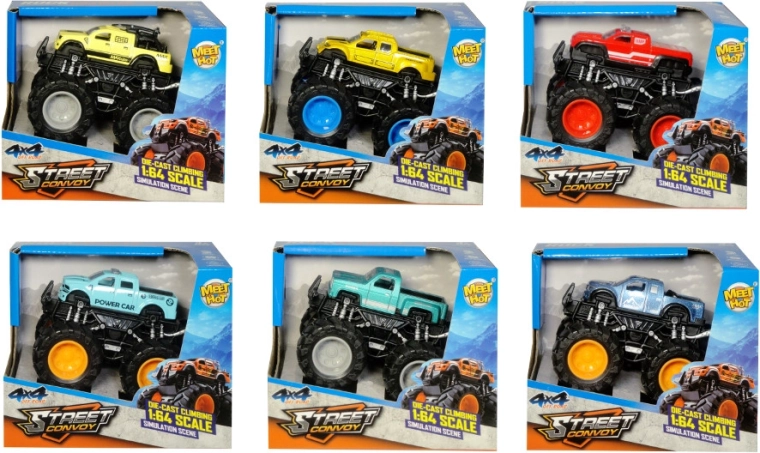 Monster truck de carreras a fricción 1:64 - 1 pieza